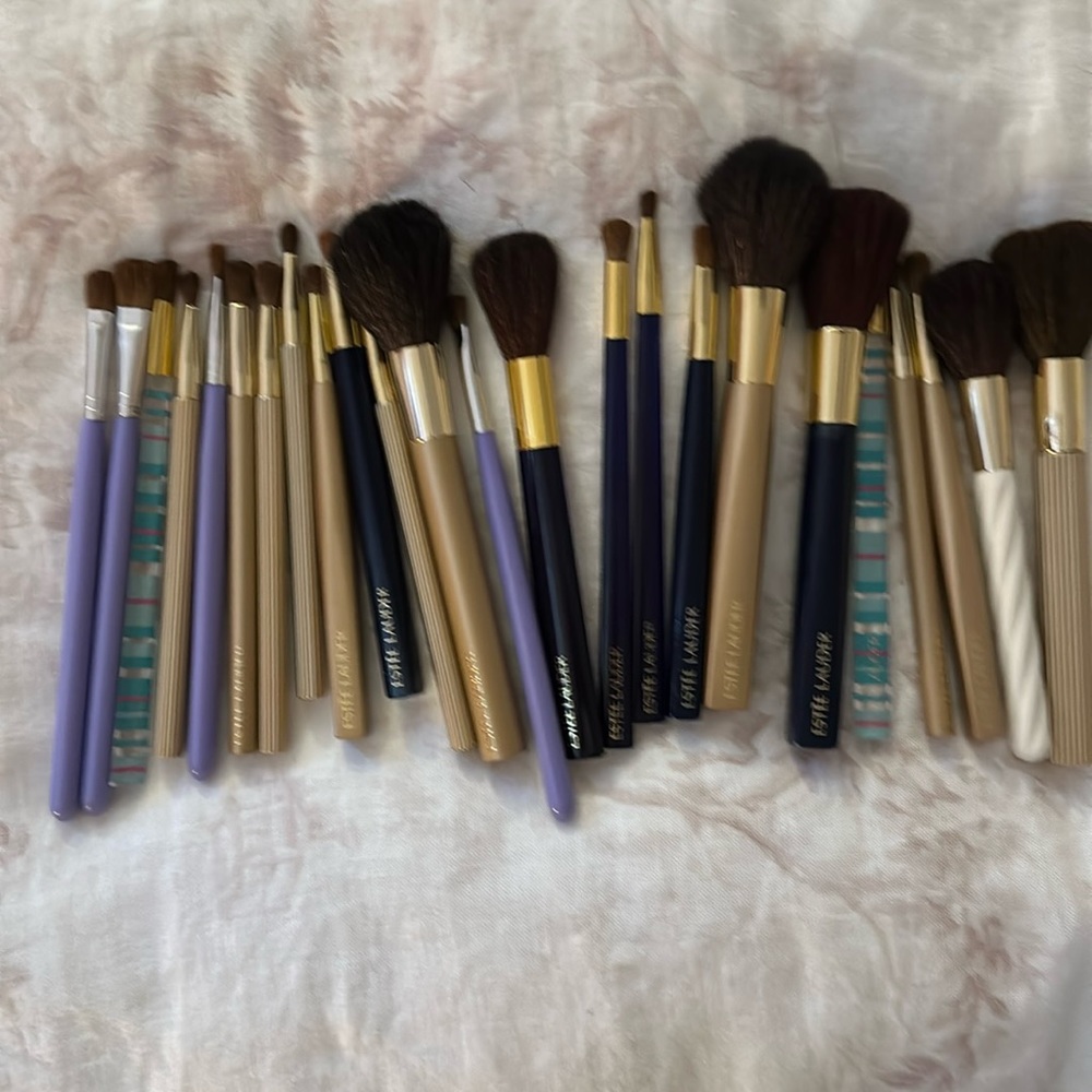 24 makeup brushes Estée Lauder and other brands